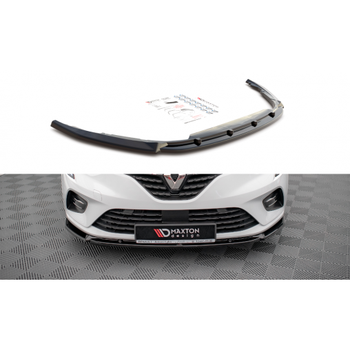 MAXTON Lame Du Pare-Chocs Avant V.2 Renault Clio Mk5 MAXTON Lame Du Pare-Chocs Avant V.2 Renault Clio Mk5