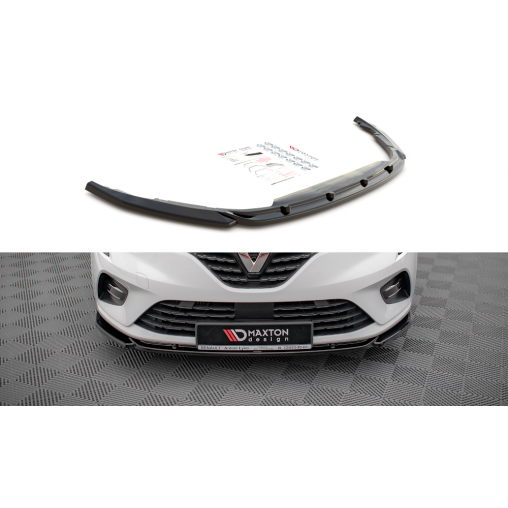 MAXTON Lame Du Pare-Chocs Avant V.1 Renault Clio Mk5 MAXTON Lame Du Pare-Chocs Avant V.1 Renault Clio Mk5