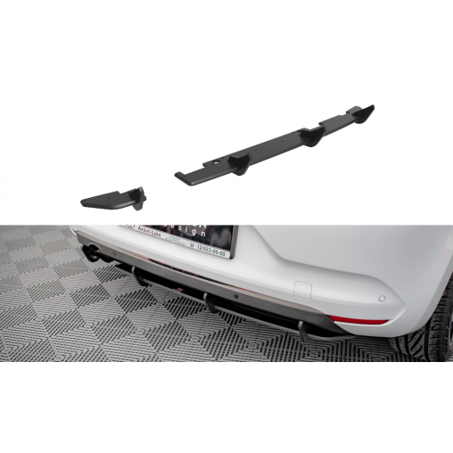 MAXTON Street Pro Central Diffuseur Arriere Renault Clio Mk5 MAXTON Street Pro Central Diffuseur Arriere Renault Clio Mk5