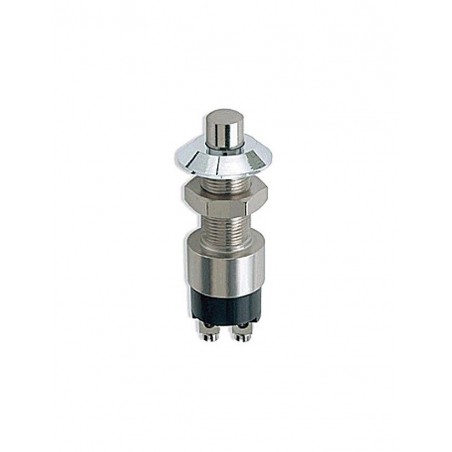 Bouton / Intérrupteur Poussoir Chromé 30A