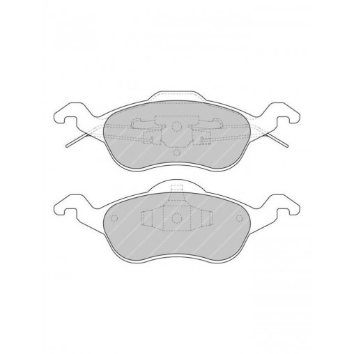 Plaquettes de Frein Ferodo DS2500 Avant Ford Focus 2.0 16V Après Août 1998 Plaquettes de Frein Ferodo DS2500 Avant Ford Focus 2.0 16V Après Août 1998