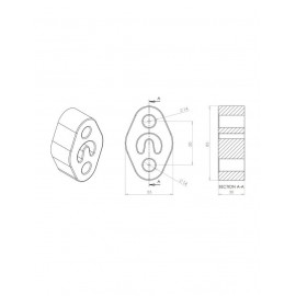 Silent Bloc Powerflex échappement universel Silent Bloc Powerflex échappement universel