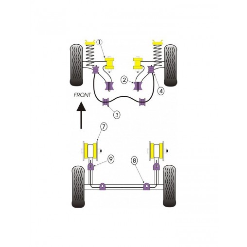 Silent-Bloc Powerflex Fixation Boitier Direction Volkswagen Golf 1 (1 Pièce) Silent-Bloc Powerflex Fixation Boitier Direction Volkswagen Golf 1 (1 Pièce)