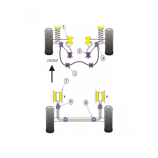 Silent-Bloc Powerflex Fixation Boitier Direction Volkswagen Golf 1 (1 Pièce) Silent-Bloc Powerflex Fixation Boitier Direction Volkswagen Golf 1 (1 Pièce)