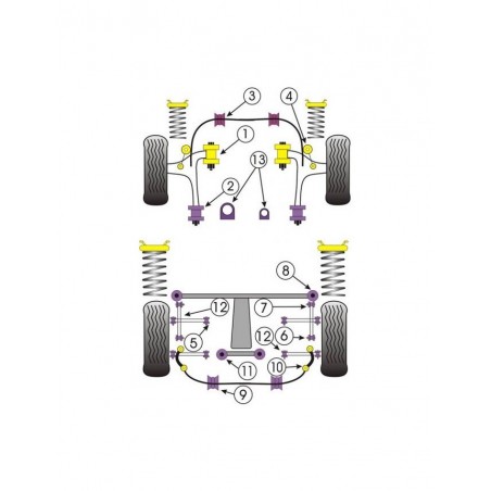 Silent-Bloc Powerflex Anti-Roulis Avant 18mm Subaru Impreza WRX (2 Pièces)