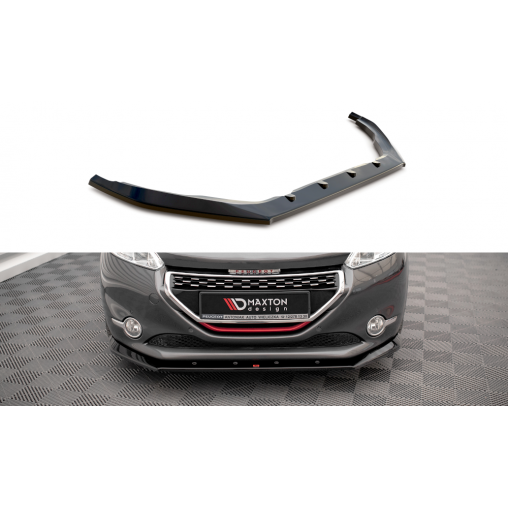MAXTON Lame Du Pare-Chocs Avant V.1 Peugeot 208 GTi Mk1 MAXTON Lame Du Pare-Chocs Avant V.1 Peugeot 208 GTi Mk1