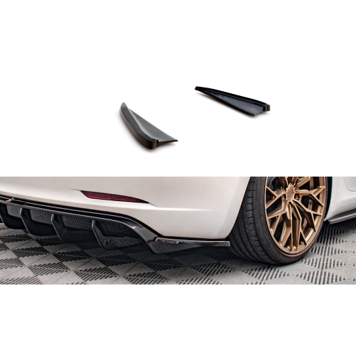 MAXTON Lames De Pare-Chocs Arrière Latérales V.2 Tesla Model 3 MAXTON Lames De Pare-Chocs Arrière Latérales V.2 Tesla Model 3
