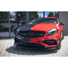 MAXTON Lame Du Pare-Chocs Avant V.1 Mercedes-Benz A45 Aero W176 Facelift MAXTON Lame Du Pare-Chocs Avant V.1 Mercedes-Benz A45 Aero W176 Facelift