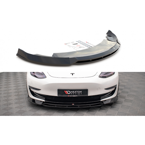 MAXTON Lame Du Pare-Chocs Avant V.3 Tesla Model 3 MAXTON Lame Du Pare-Chocs Avant V.3 Tesla Model 3
