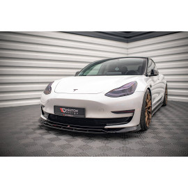MAXTON Lame Du Pare-Chocs Avant V.3 Tesla Model 3 MAXTON Lame Du Pare-Chocs Avant V.3 Tesla Model 3