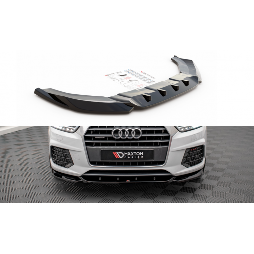 MAXTON Lame Du Pare-Chocs Avant V.1 Audi Q3 8U Facelift MAXTON Lame Du Pare-Chocs Avant V.1 Audi Q3 8U Facelift