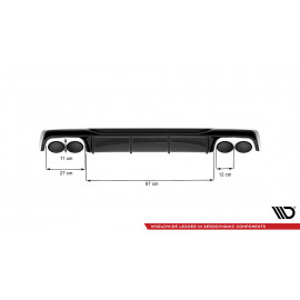 MAXTON Diffuseur Arrière Complet Audi S6 / A6 S-Line C8