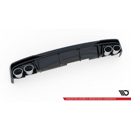 MAXTON Rajout Du Pare-Chocs Arriere + Faux Pot D'échappement Audi S6 / A6 S-Line C8
