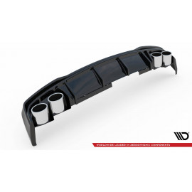 MAXTON Rajout Du Pare-Chocs Arriere + Faux Pot D'échappement Audi S6 / A6 S-Line C8