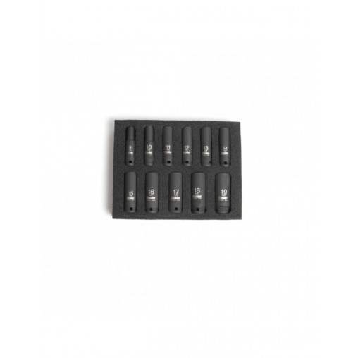 Set de 11 douilles 3/8" 62mm KIELDER (8 à 19mm)