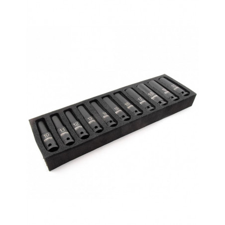 Set de 11 douilles 1/2" 80mm KIELDER (10 à 21mm)