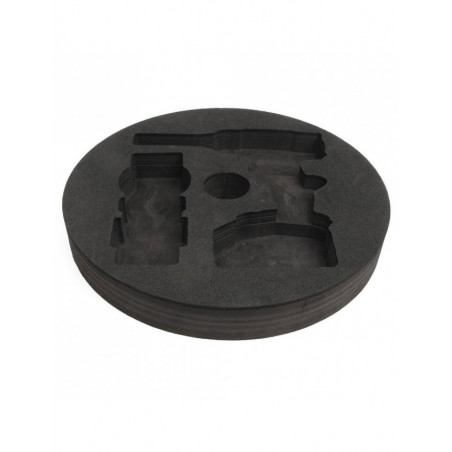 Mousse KIELDER pour emplacement roue de secours avec découpe sangle de remorquage et trou central