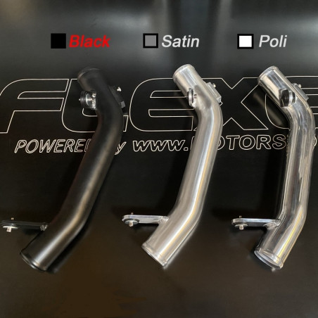 DESTOCKAGE - HARDPIPE FLEXEO ALUMINIUM SATIN - POLI OU NOIR POUR RCZ DS3 THP 208 308 GTI