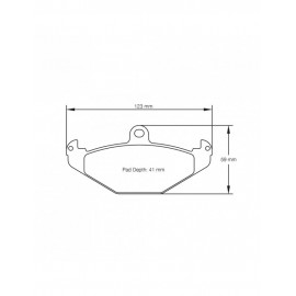 Plaquettes de frein Pagid S1682 RS14,RS42 Plaquettes de frein Pagid S1682 RS14,RS42