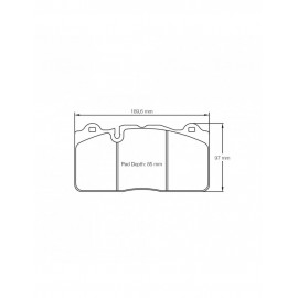 Plaquettes de frein Pagid rodées S8091 RSC1,RSC2