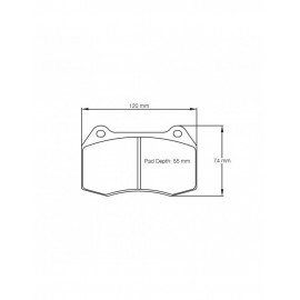 Plaquettes de frein Pagid rodées S1427 RSL1,RSL2