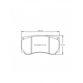 Plaquettes de frein Pagid rodées S8033 RST1,RST5