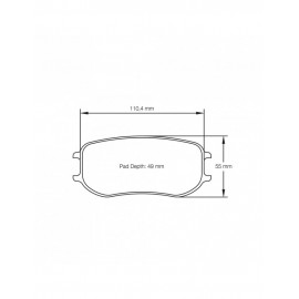 Plaquettes de frein Pagid rodées S4929 RSL1,RSL2,RSL29