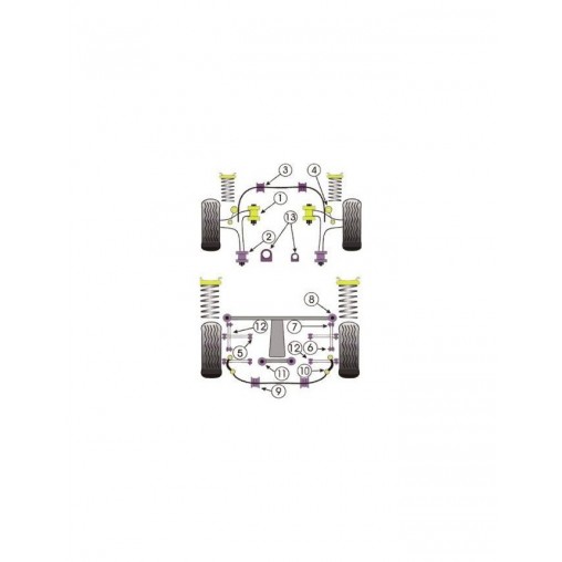 Silent-Bloc Powerflex Subaru Forester SF 1997-2002 (2 Pièces) Silent-Bloc Powerflex Subaru Forester SF 1997-2002 (2 Pièces)