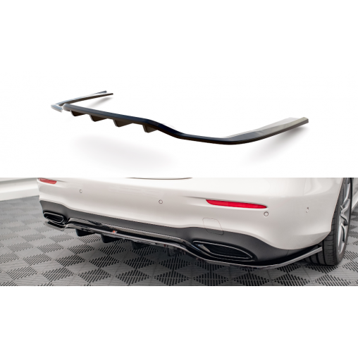 MAXTON Central Arriere Splitter (avec une barre verticale) Mercedes-Benz E AMG-Line W213 Facelift MAXTON Central Arriere Splitter (avec une barre verticale) Mercedes-Benz E AMG-Line W213 Facelift