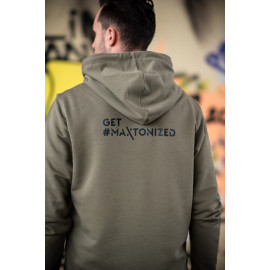 MAXTON Mens Khaki Hoodie MAXTON Mens Khaki Hoodie