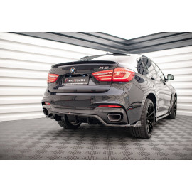 MAXTON Central Arriere Splitter (avec une barre verticale) BMW X6 M-Pack F16 MAXTON Central Arriere Splitter (avec une barre verticale) BMW X6 M-Pack F16