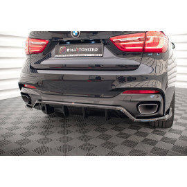 MAXTON Central Arriere Splitter (avec une barre verticale) BMW X6 M-Pack F16 MAXTON Central Arriere Splitter (avec une barre verticale) BMW X6 M-Pack F16