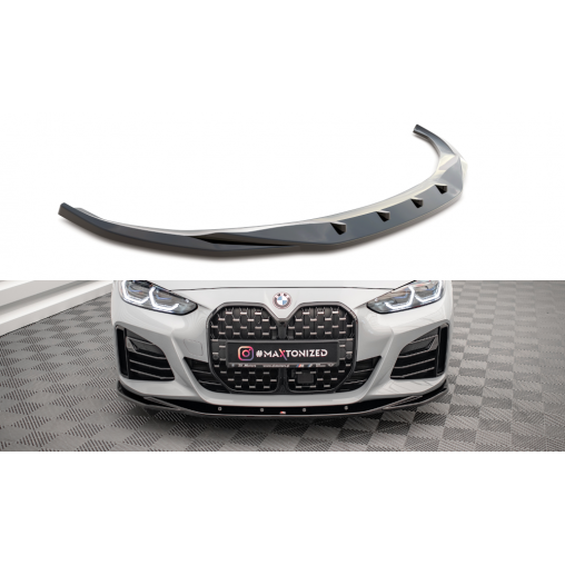 MAXTON Lame Du Pare-Chocs Avant V.3 BMW 4 Gran Coupe M-Pack G26 MAXTON Lame Du Pare-Chocs Avant V.3 BMW 4 Gran Coupe M-Pack G26