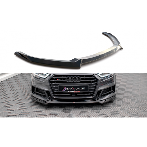 MAXTON Lame Du Pare-Chocs Avant V.3 Audi S3 Sportback 8V Facelift MAXTON Lame Du Pare-Chocs Avant V.3 Audi S3 Sportback 8V Facelift