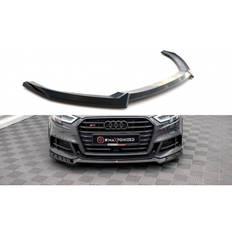MAXTON Lame Du Pare-Chocs Avant V.3 Audi S3 Sportback 8V Facelift