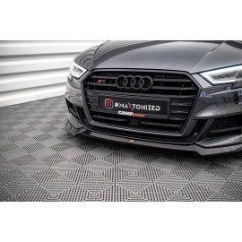 MAXTON Lame Du Pare-Chocs Avant V.3 Audi S3 Sportback 8V Facelift MAXTON Lame Du Pare-Chocs Avant V.3 Audi S3 Sportback 8V Facelift
