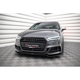 MAXTON Lame Du Pare-Chocs Avant V.2 Audi S3 Sportback 8V Facelift MAXTON Lame Du Pare-Chocs Avant V.2 Audi S3 Sportback 8V Facelift