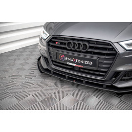 MAXTON Street Pro Lame Du Pare-Chocs Avant V.1 + Flaps Audi S3 Sportback 8V Facelift MAXTON Street Pro Lame Du Pare-Chocs Avant V.1 + Flaps Audi S3 Sportback 8V Facelift