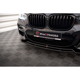 MAXTON LAME DU PARE-CHOCS AVANT / SPLITTER V.1 BMW X3 M40d / M40i / M-Pack G01