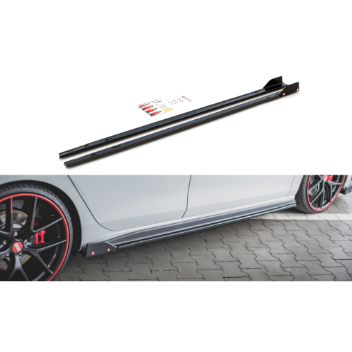 MAXTON Rajouts Des Bas De Caisse V.2 + Ailerons Volkswagen Golf 8 GTI / GTI Clubsport / R-Line