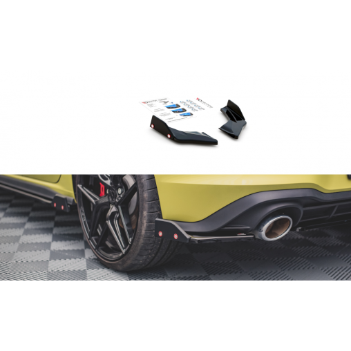 MAXTON Lames De Pare-Chocs Arrière Latérales V.1 + Ailerons Volkswagen Golf 8 GT ClubsportI MAXTON Lames De Pare-Chocs Arrière Latérales V.1 + Ailerons Volkswagen Golf 8 GT ClubsportI