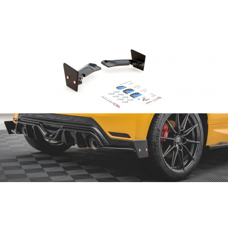 MAXTON Lames De Pare-Chocs Arrière Latérales V.4 + Ailerons Toyota GR Yaris Mk4
