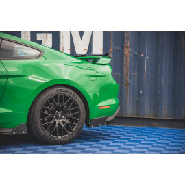 MAXTON Lames De Pare-Chocs Arrière Latérales V.1 + Ailerons Ford Mustang GT Mk6 Facelift MAXTON Lames De Pare-Chocs Arrière Latérales V.1 + Ailerons Ford Mustang GT Mk6 Facelift