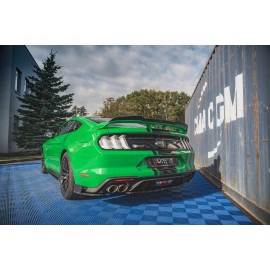 MAXTON Lames De Pare-Chocs Arrière Latérales V.1 + Ailerons Ford Mustang GT Mk6 Facelift MAXTON Lames De Pare-Chocs Arrière Latérales V.1 + Ailerons Ford Mustang GT Mk6 Facelift