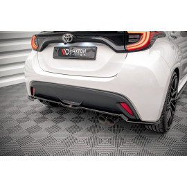 MAXTON Central Arriere Splitter (avec une barre verticale) V.2 Toyota Yaris Mk4 MAXTON Central Arriere Splitter (avec une barre verticale) V.2 Toyota Yaris Mk4