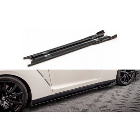 MAXTON Rajouts Des Bas De Caisse + Ailerons Nissan GTR R35 Facelift