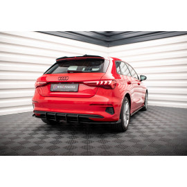 MAXTON Street Pro Diffuseur Arrière Complet + Flaps Audi A3 Sportback 8Y