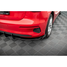 MAXTON Street Pro Diffuseur Arrière Complet + Flaps Audi A3 Sportback 8Y