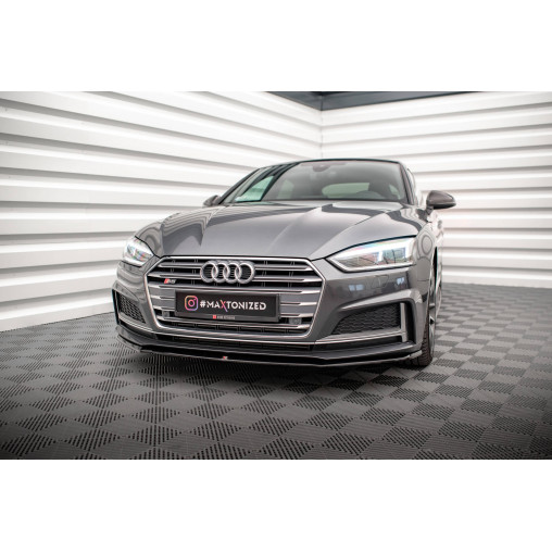 MAXTON LAME DU PARE-CHOCS AVANT V.2 Audi A5 F5 S-Line MAXTON LAME DU PARE-CHOCS AVANT V.2 Audi A5 F5 S-Line