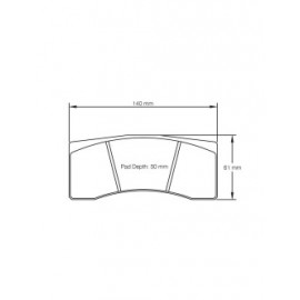 Plaquettes de frein Pagid rodées S1616 RST1,RST5